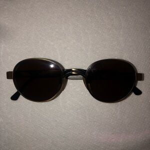 Emporio Armani sunglasses 90’s with circular shell frames EUC 023 S 705 135